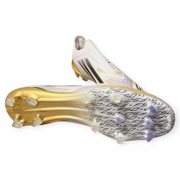 Adidas F50 Elite LL FG White Gold Laceless Soccer Cleats Mens size 12 JH7625 NIB main image 10